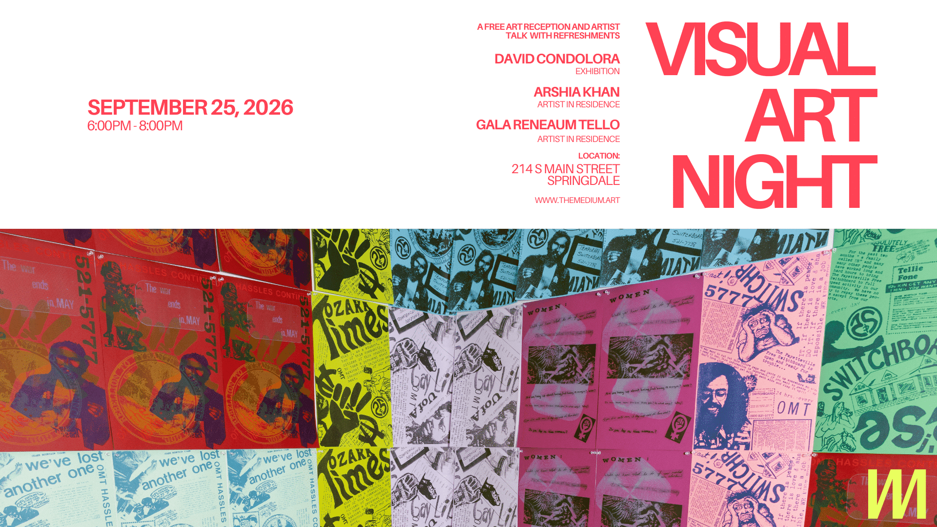 CXF Visual Art Night at the Medium!